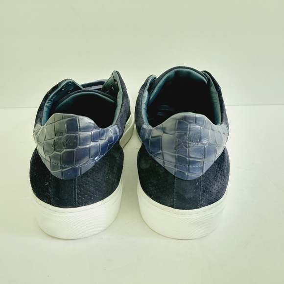 NEW Johnston & Murphy "Jake" Low-Top Lace Up Sneakers Navy Size 8.5 - Picture 4 of 6